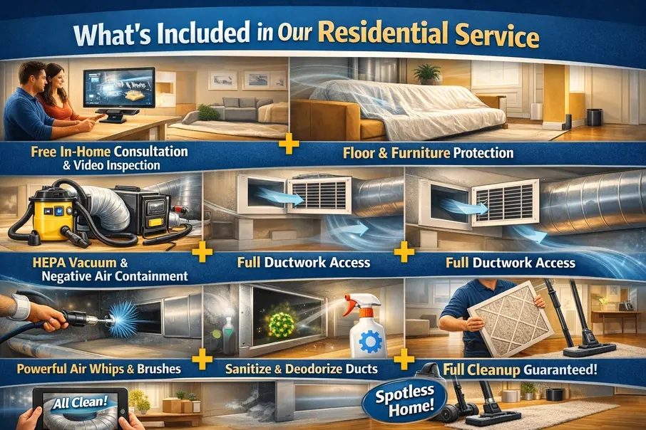 What's Included in Our Residential Air Duct Cleaning Service in Everett WA